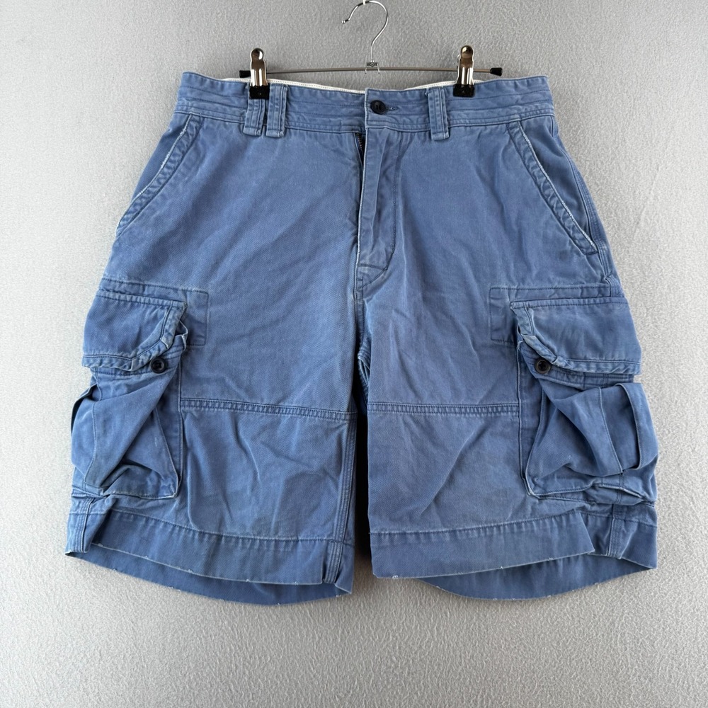 Polo‎ Ralph Lauren Shorts Mens 33 (Fits 32) Blue Cotton Cargo